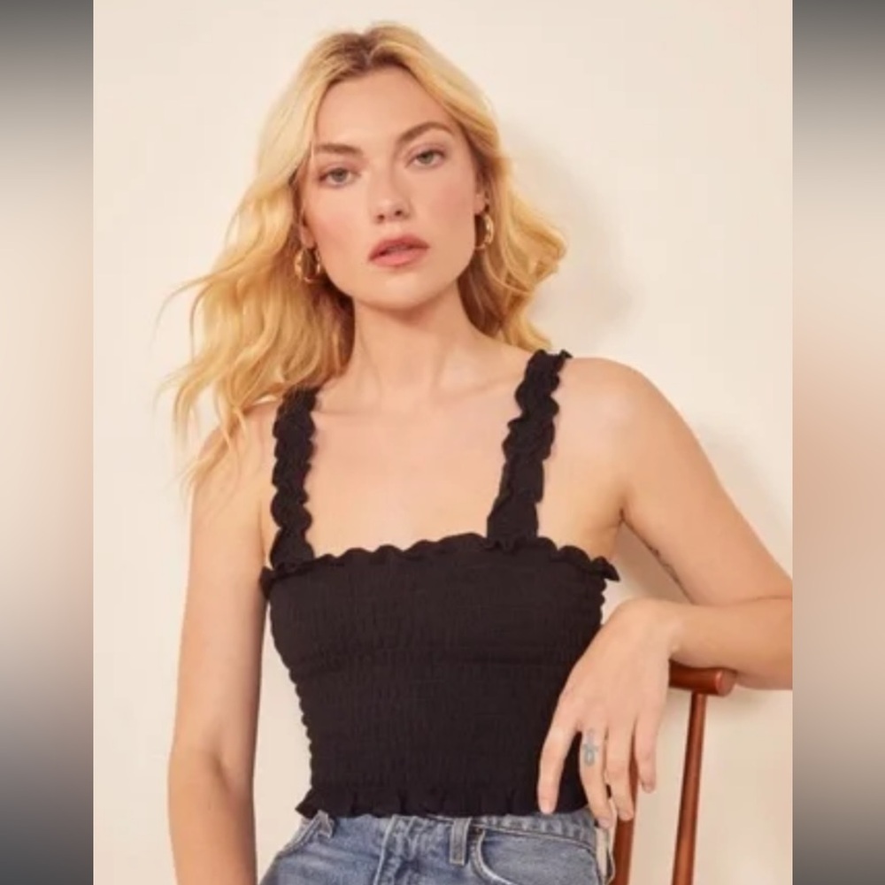 Reformation Lenore Smock Tank Top
